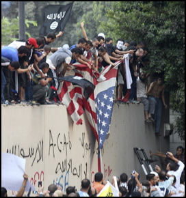 U.S. Embassy in Cairo, Egypt under Attack