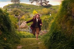 Bilbo setting off on his adventure