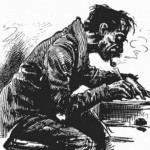 A Writer being Studious